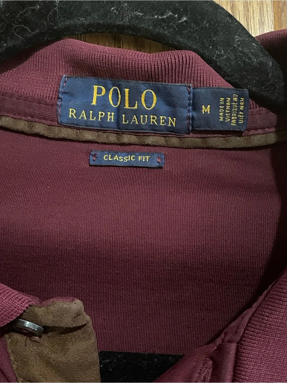 Ralph Lauren Men's Long-Sleeve Polo Shirt - Burgundy with Embroidered Pony